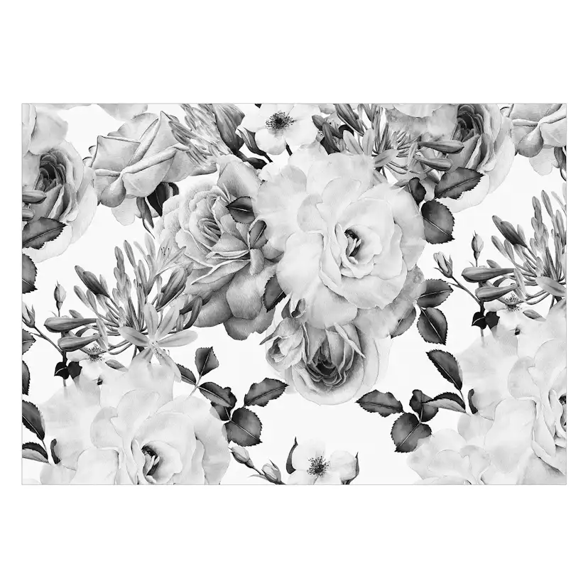 Fototapet Arkiio Sentimental Garden Svart/Vit