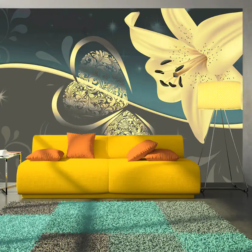Fototapet Arkiio Lily In Shades Of Gray