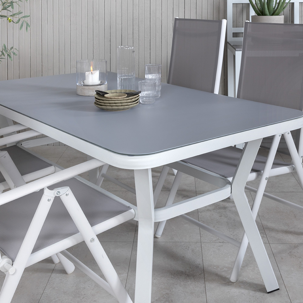 Matgrupp Utomhus Venture Home Vyn med 4 Bend Trädgårdsstolar