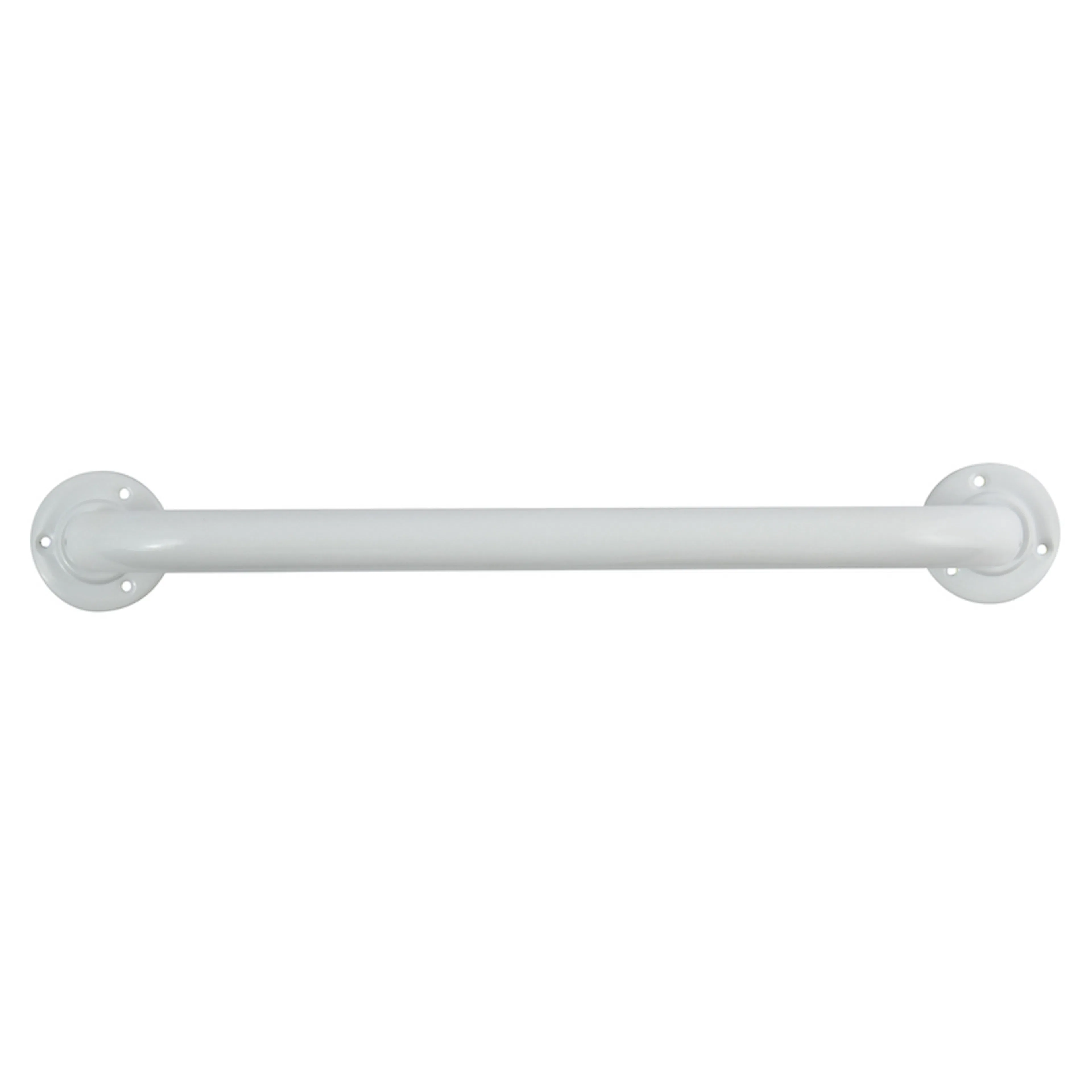 Stödhandtag stål/vit Ø 25 mm 40 cm Vit, 40 cm