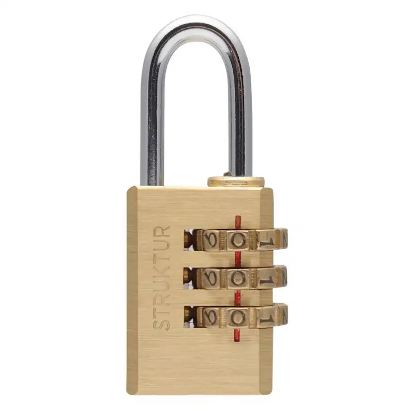 Kombinationshänglås Millers T Mässing