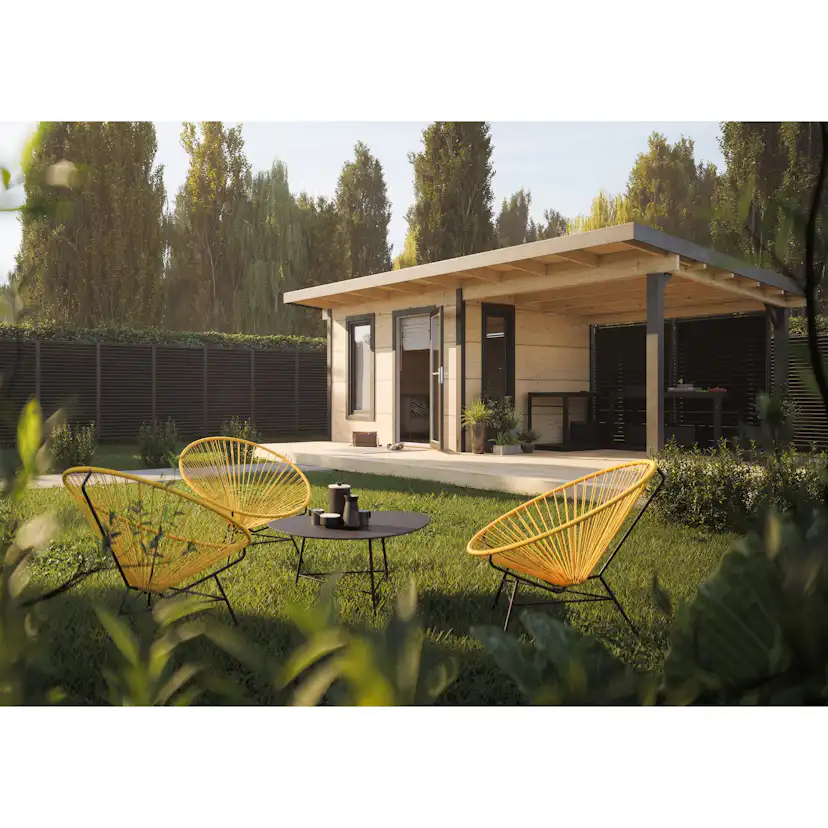 Trädgårdshus Palmako Grace 8,7+8,1 m2