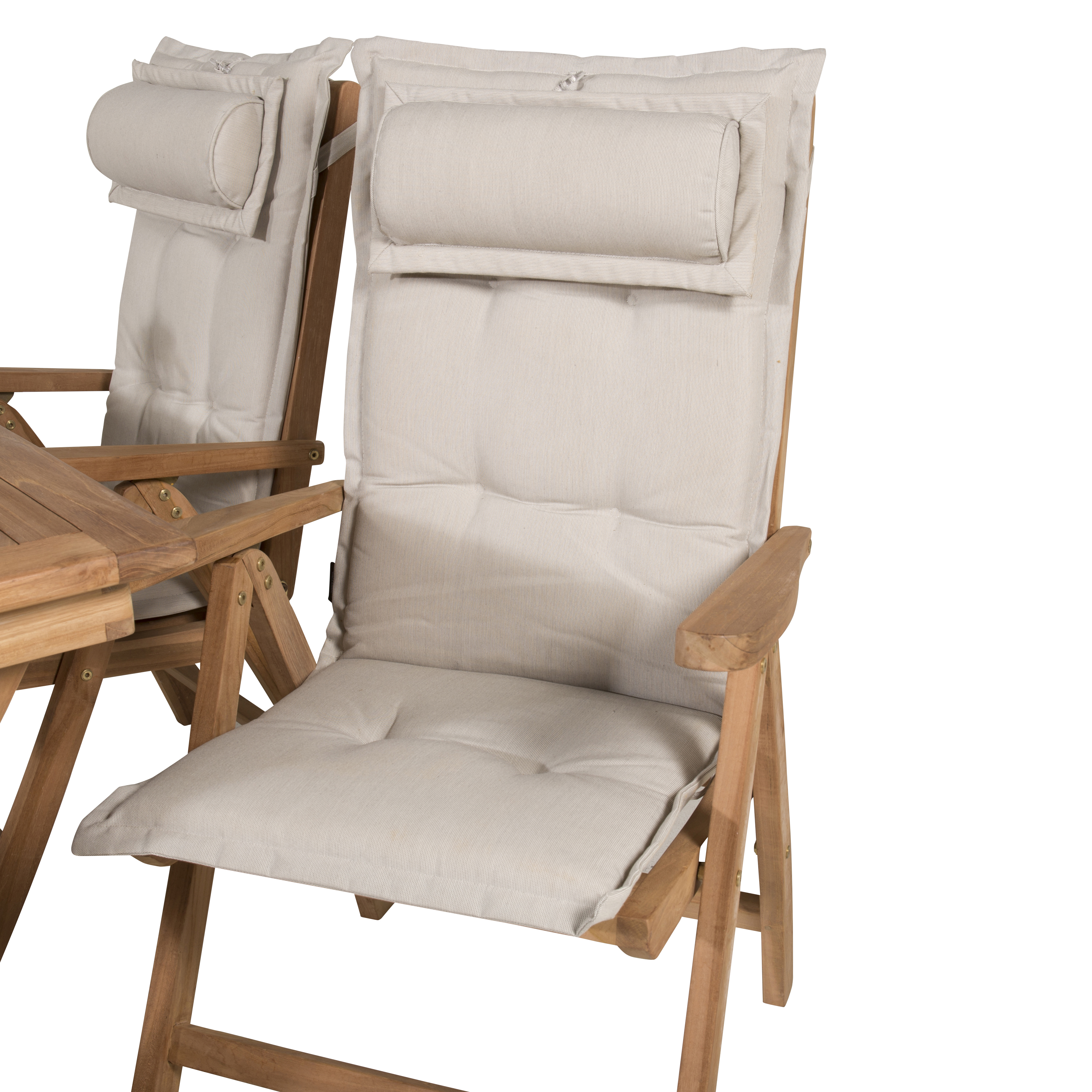 Matgrupp Venture Home Kiara 120 med 4 Positionsfåtöljer