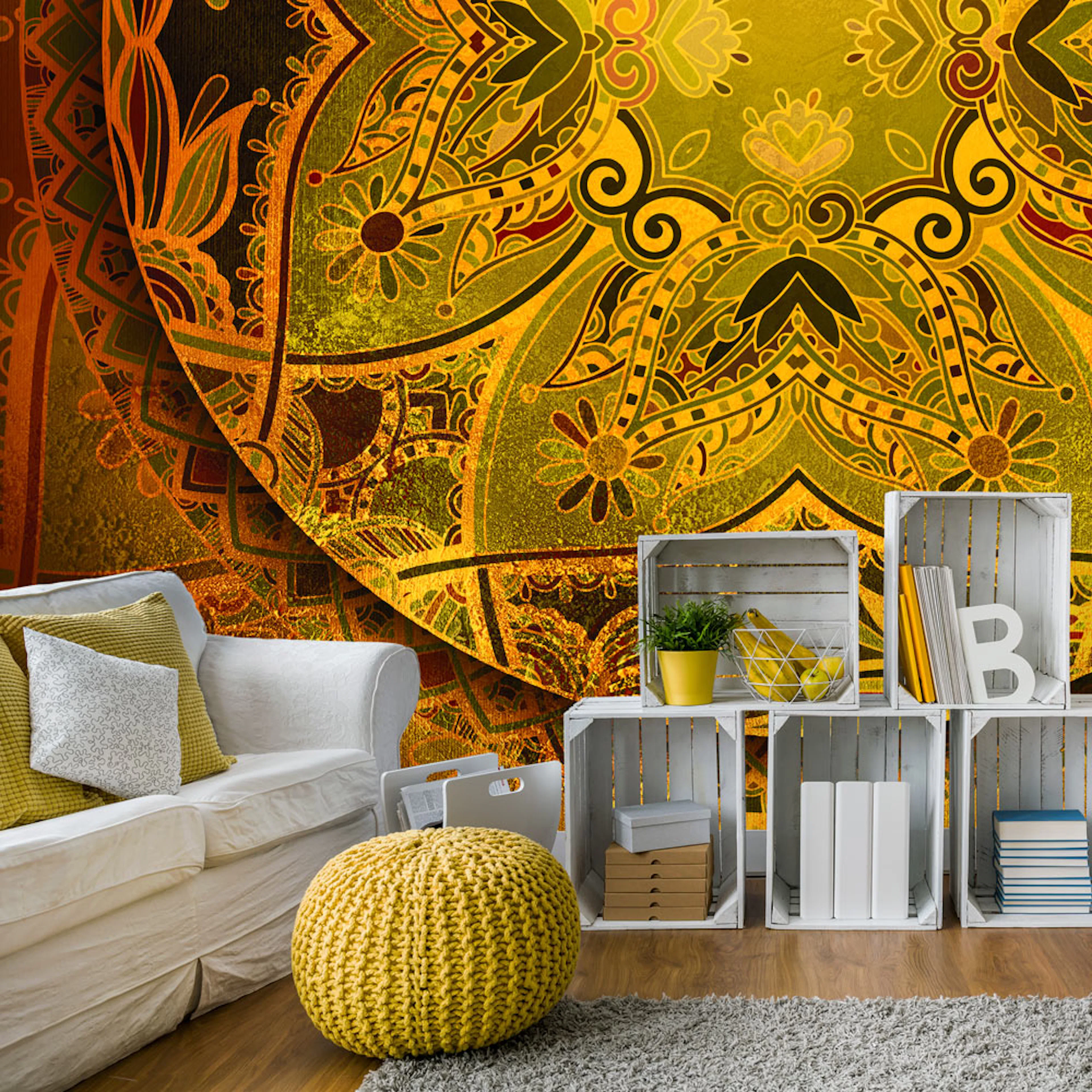 Fototapet Arkiio Mandala: Golden Poem