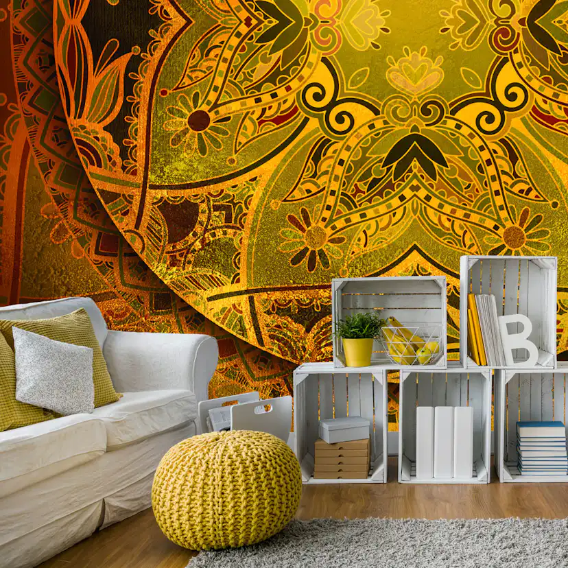 Fototapet Arkiio Mandala: Golden Poem