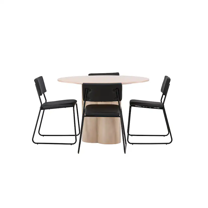 Matgrupp Venture Home Olivia med 4 Kenth Stolar Natur