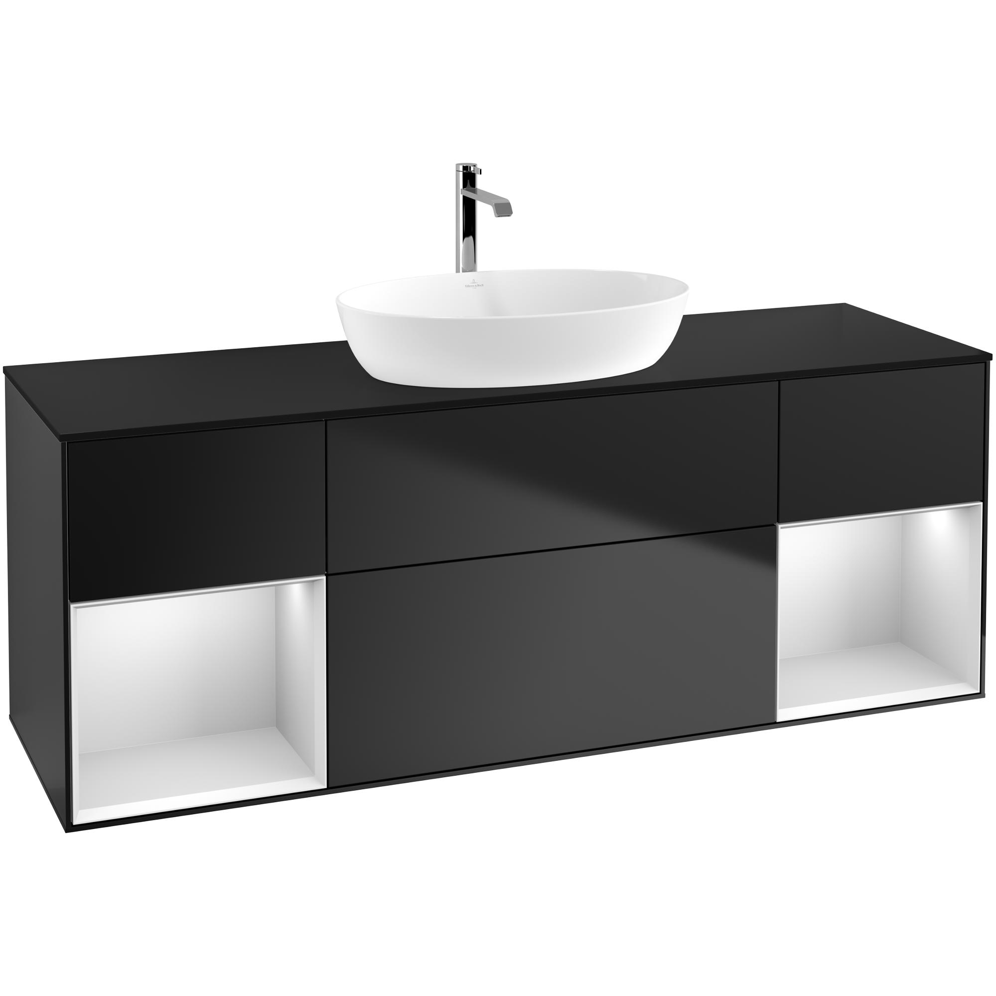 Tvättställsskåp Villeroy & Boch Finion med Två Hyllor och Bänkskiva för Fristående Tvättställ från Artis & Collaro
