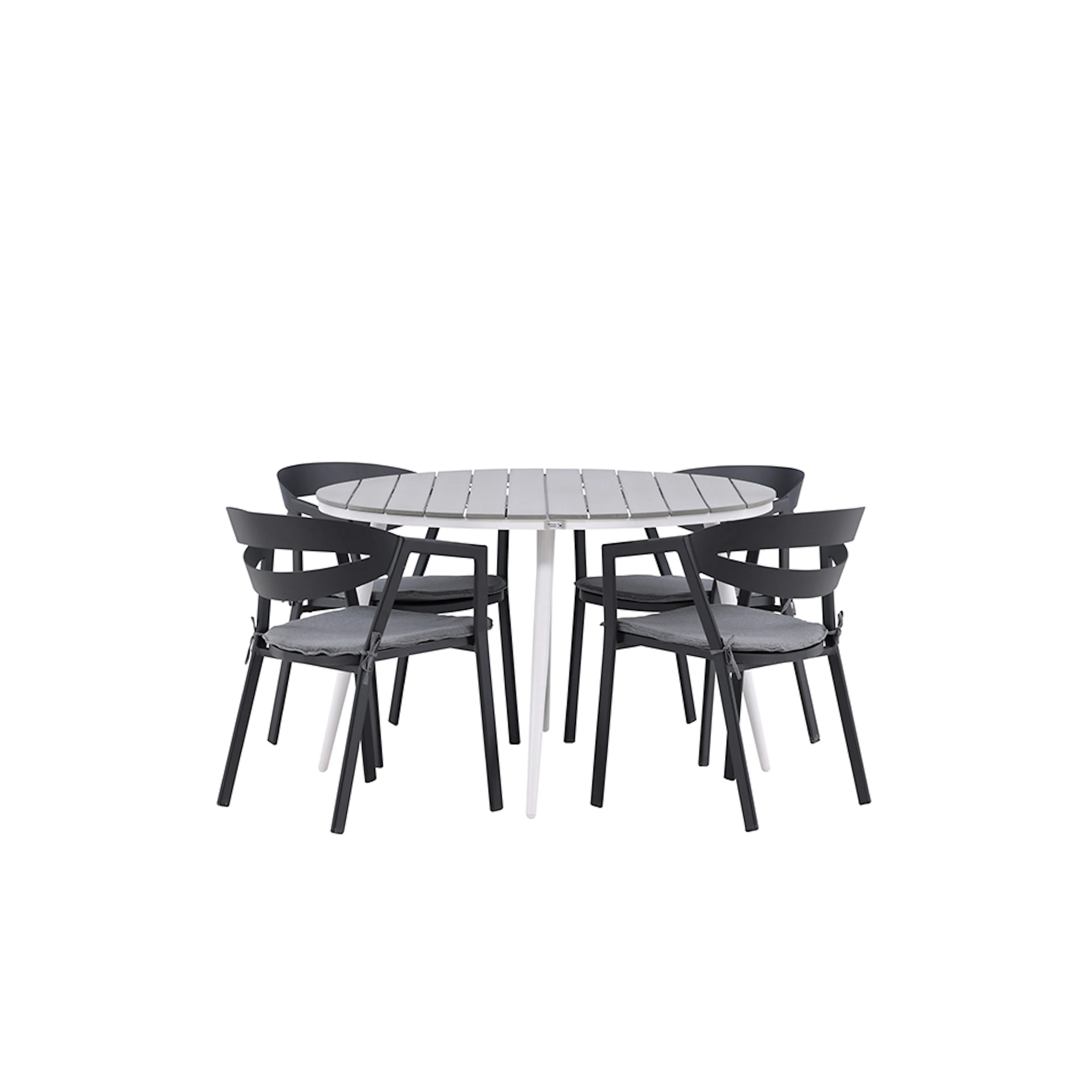 Matgrupp Venture Home Break Ø120 cm Rund Trädgårdsgrupp med 4 Stolar