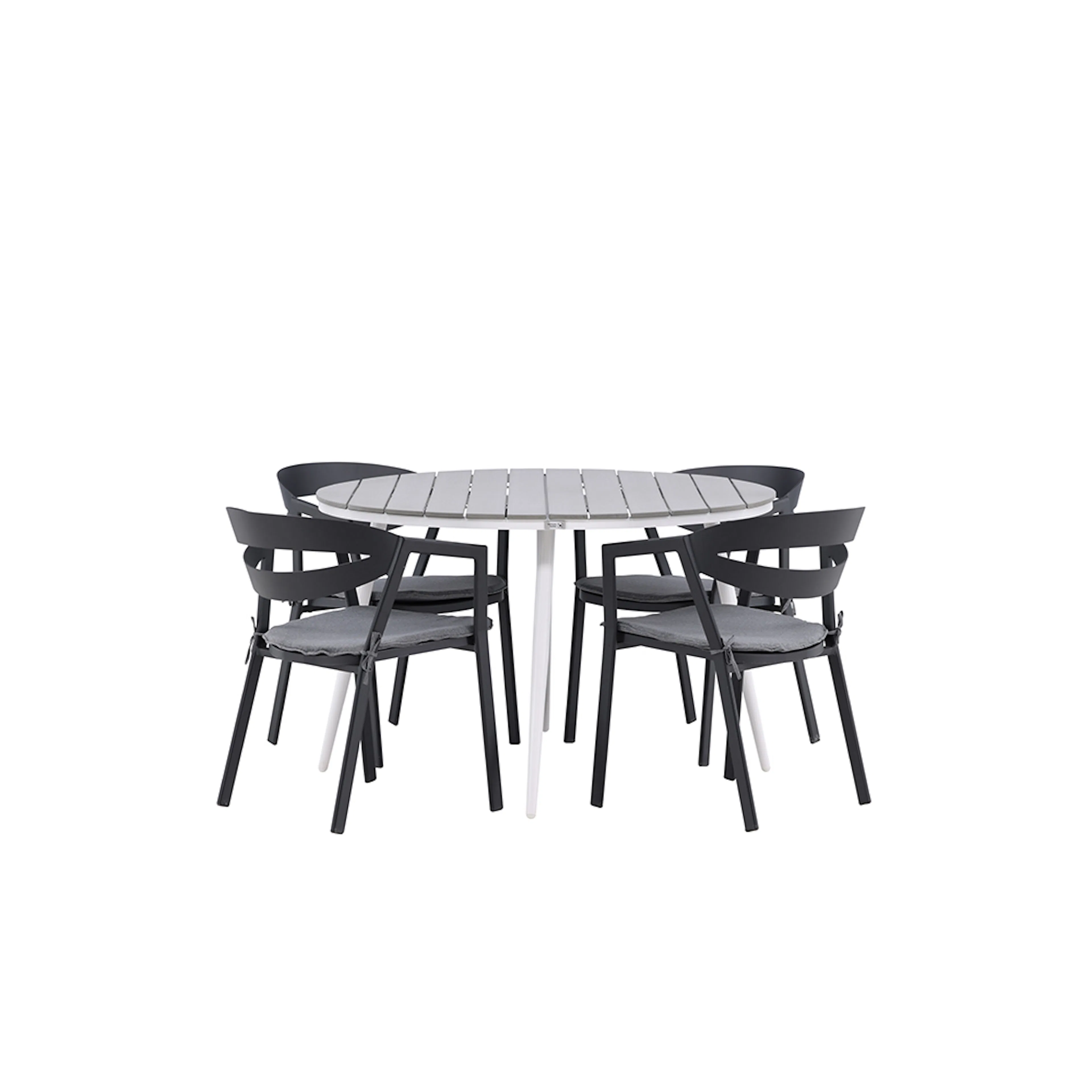 Matgrupp Venture Home Break Ø120 cm Rund Trädgårdsgrupp med 4 Stolar