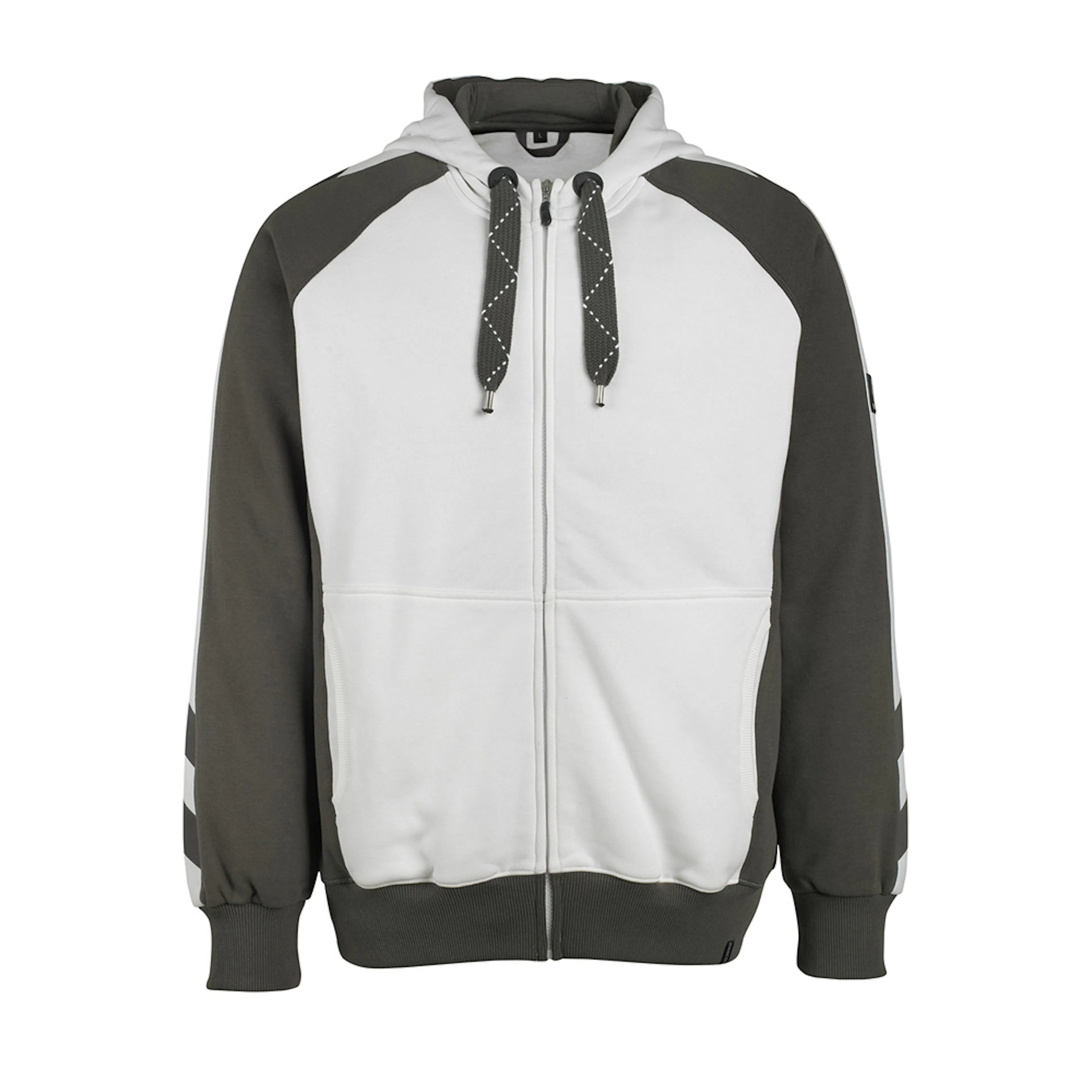 Mascot UNIQUE Huvtröja med blixtlås 50509-811-0618 Storlek: 3XL, Färg: Vit/mörk Antracit