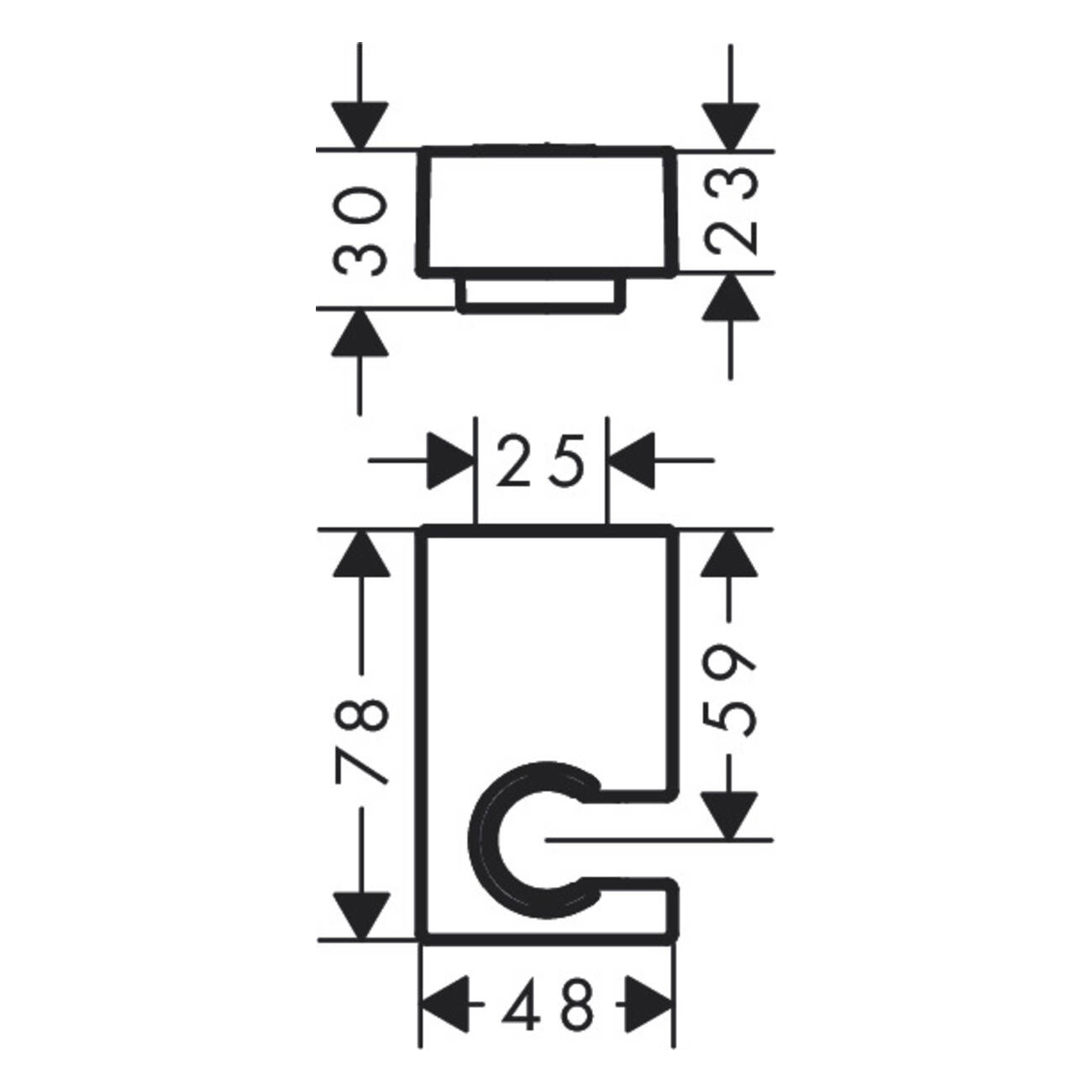 Duschhållare Hansgrohe Porter E