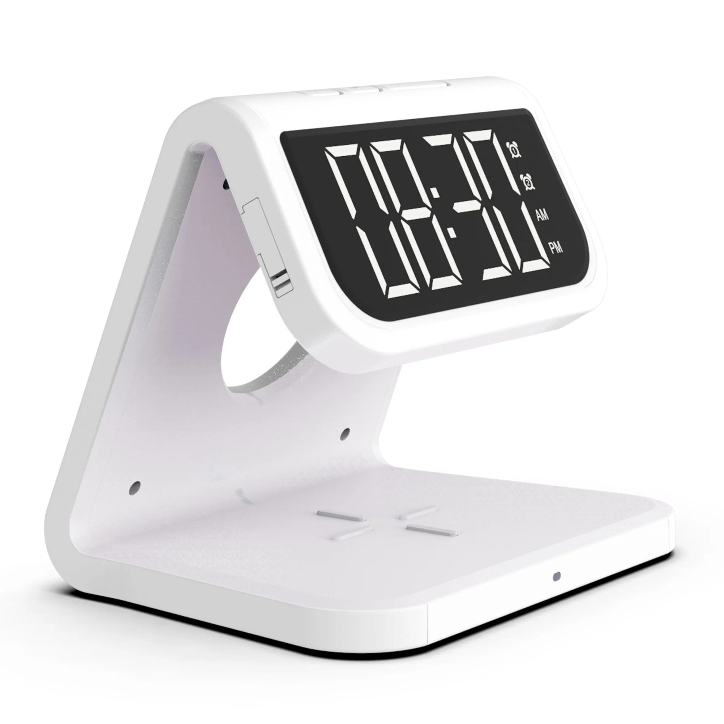 Väckarklocka Ventus med Trådlös Mobilladdning och Desinfektion