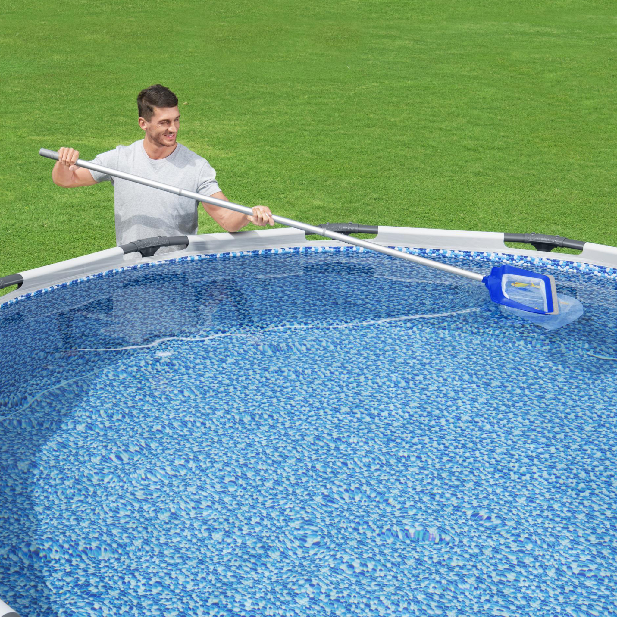 Poolhåv Bestway Flowclear AquaRake Håv Exkl Skaft