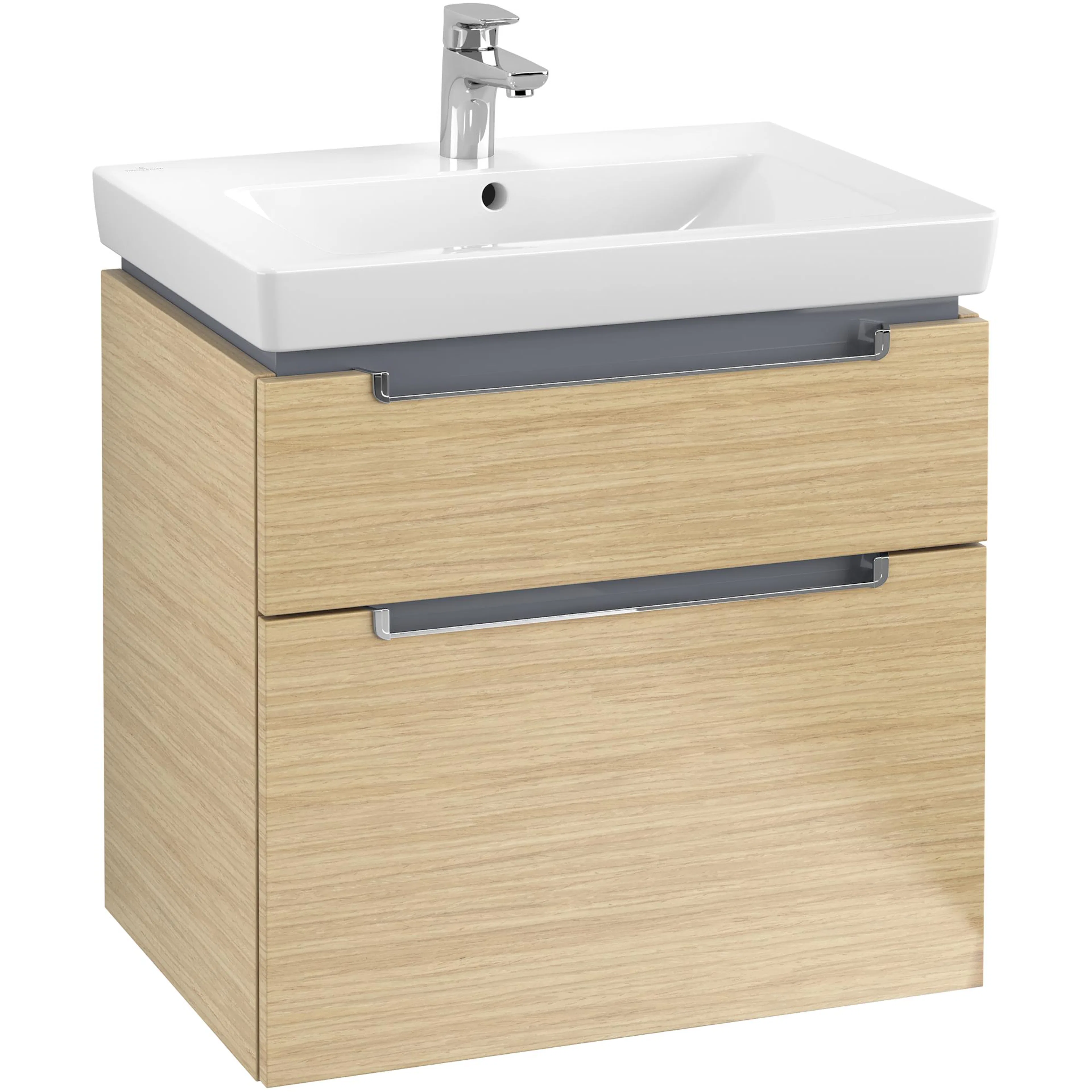 Tvättställsskåp Villeroy & Boch Subway 2.0 med 2 Lådor