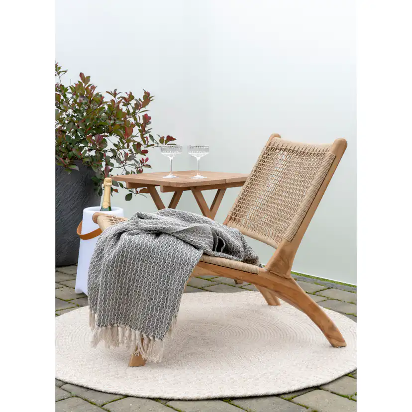 Flatvävd Matta House Nordic Menorca Rund