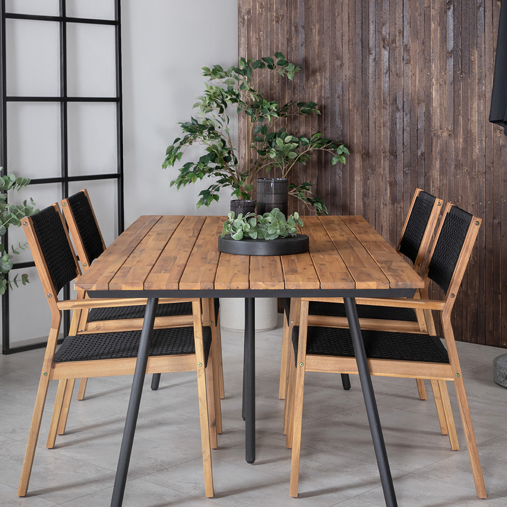 Matgrupp Venture Home Chane med 4 Jimbo Matstolar