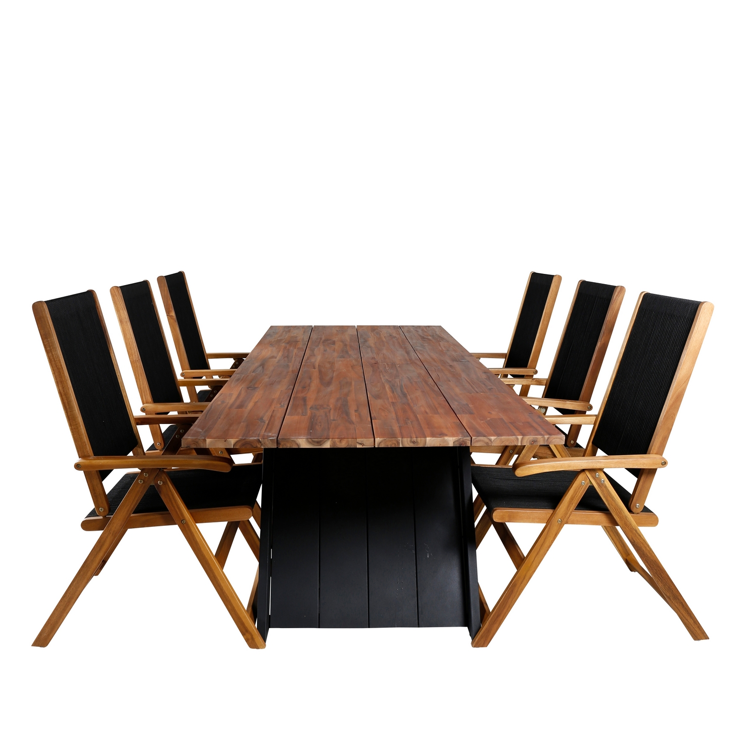 Matgrupp Venture Home Doni med 6 Jimbo Vikbara Matstolar