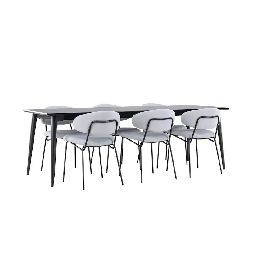Matgrupp Venture Home Ellis 230 med 6 st Chico Stolar