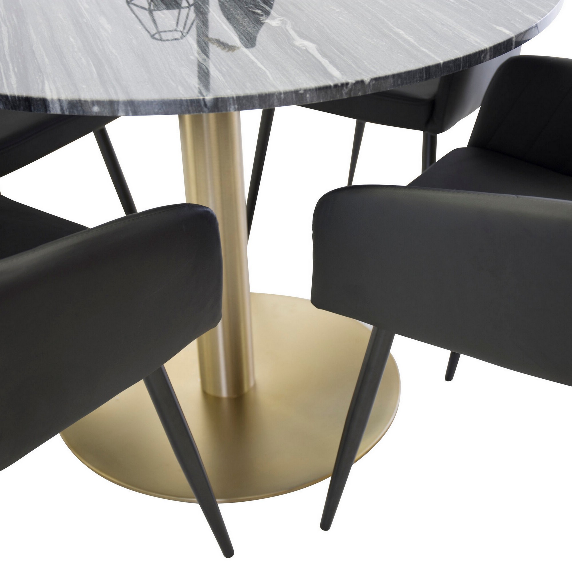 Matgrupp Venture Home Estelle Rund med 4st Comfort Stolar