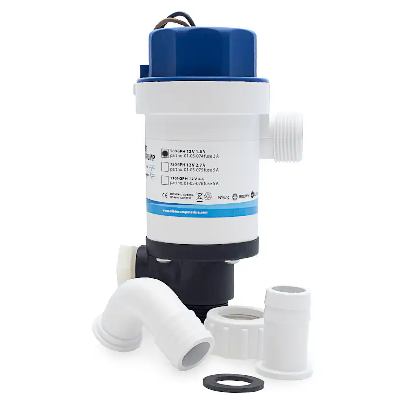 Pump Albin Group Marine Twinport Aerator 500 GPH 12V