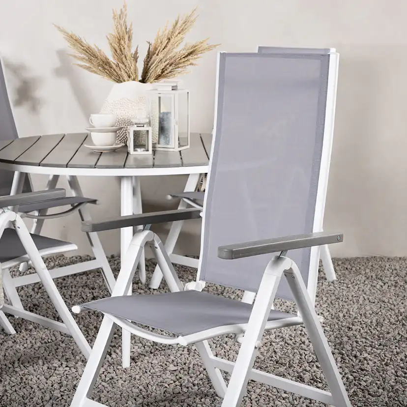 Matgrupp Venture Home Break Ø120 cm med 4 Albany Stolar
