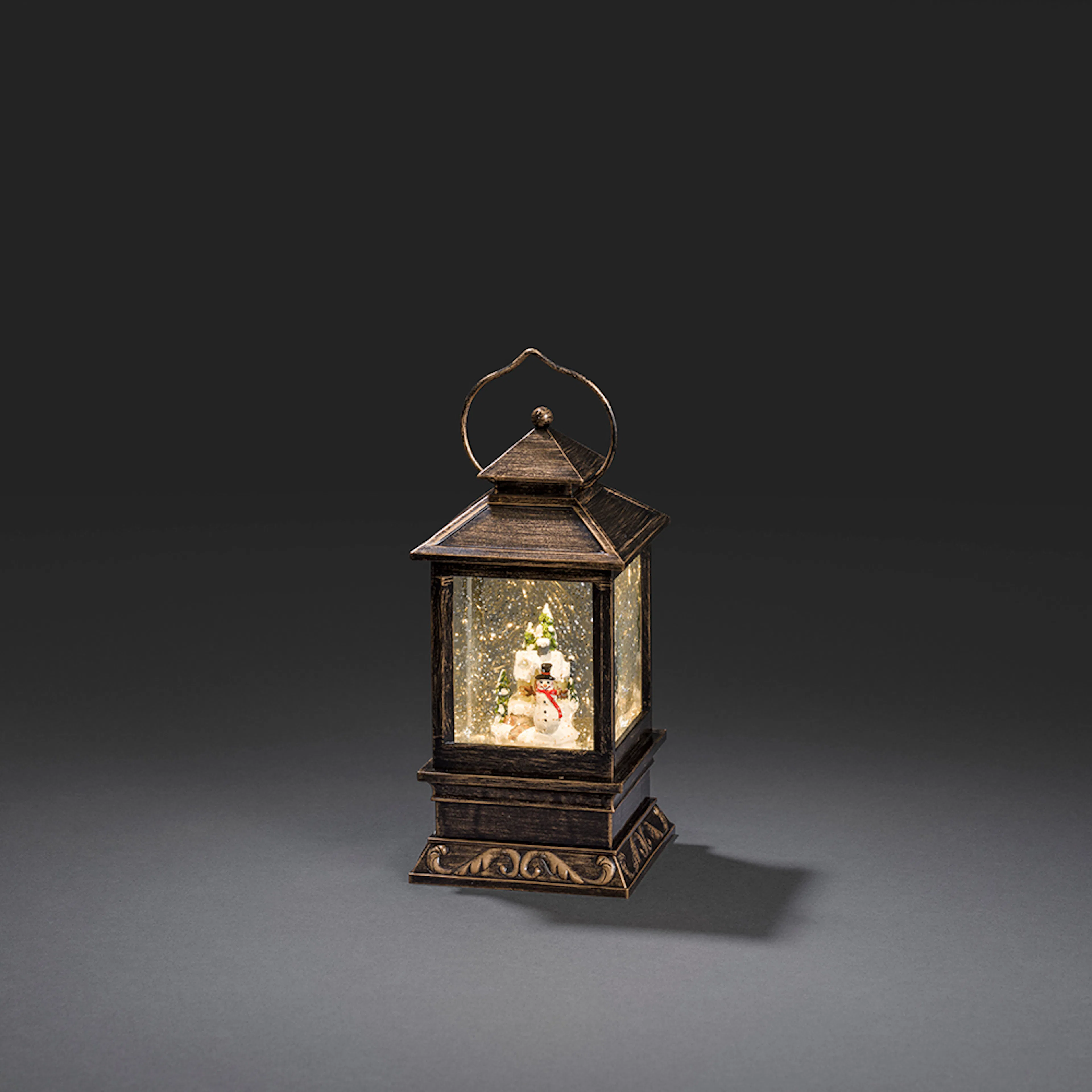 Juldekoration Lykta Gnosjö Konstsmide Vattenfylld Snögubbe