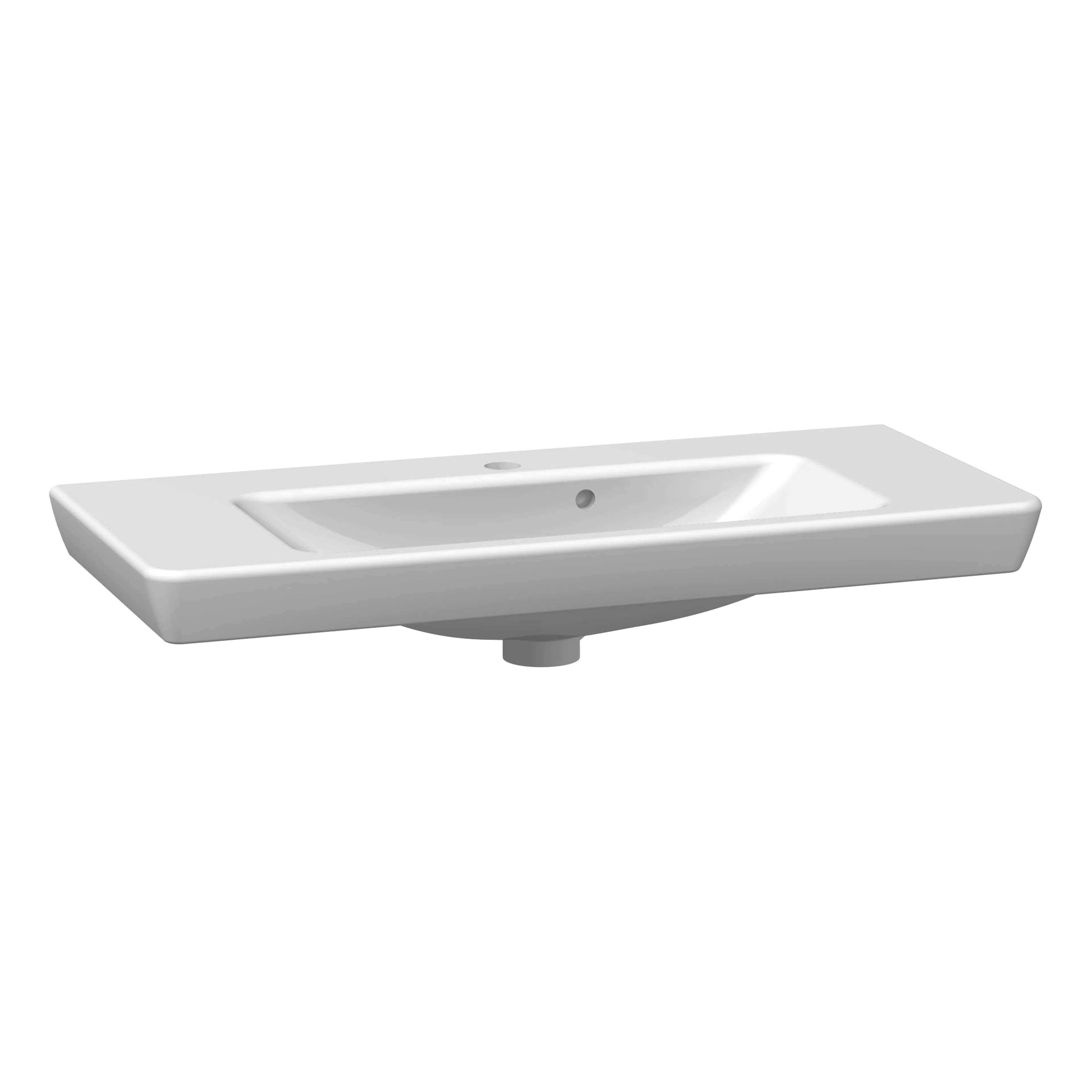 Tvättställ Lotto 85*38 cm porslin Vit BxD: 850x380 mm