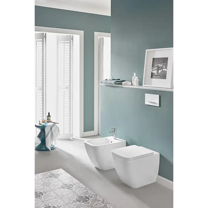 Spolknapp Villeroy & Boch ViConnect installationssystemen 92 Mattsvart