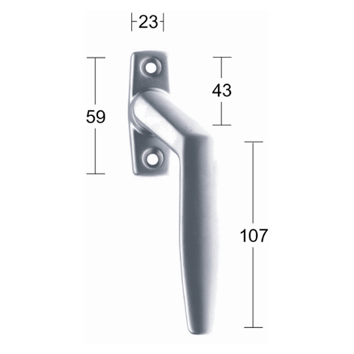 Fönsterhandtag 2162 Habo Krom