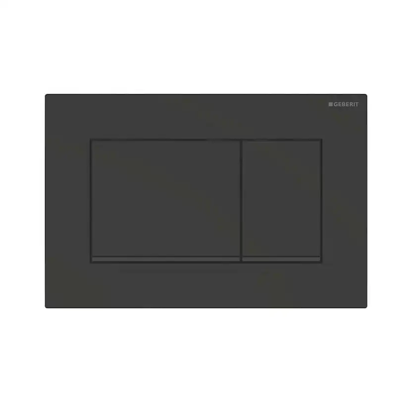 Spolknapp Geberit Sigm20 mattsvart/svartblank dubbelspolning Dubbelspolning, Mattsvart/Svart Blank