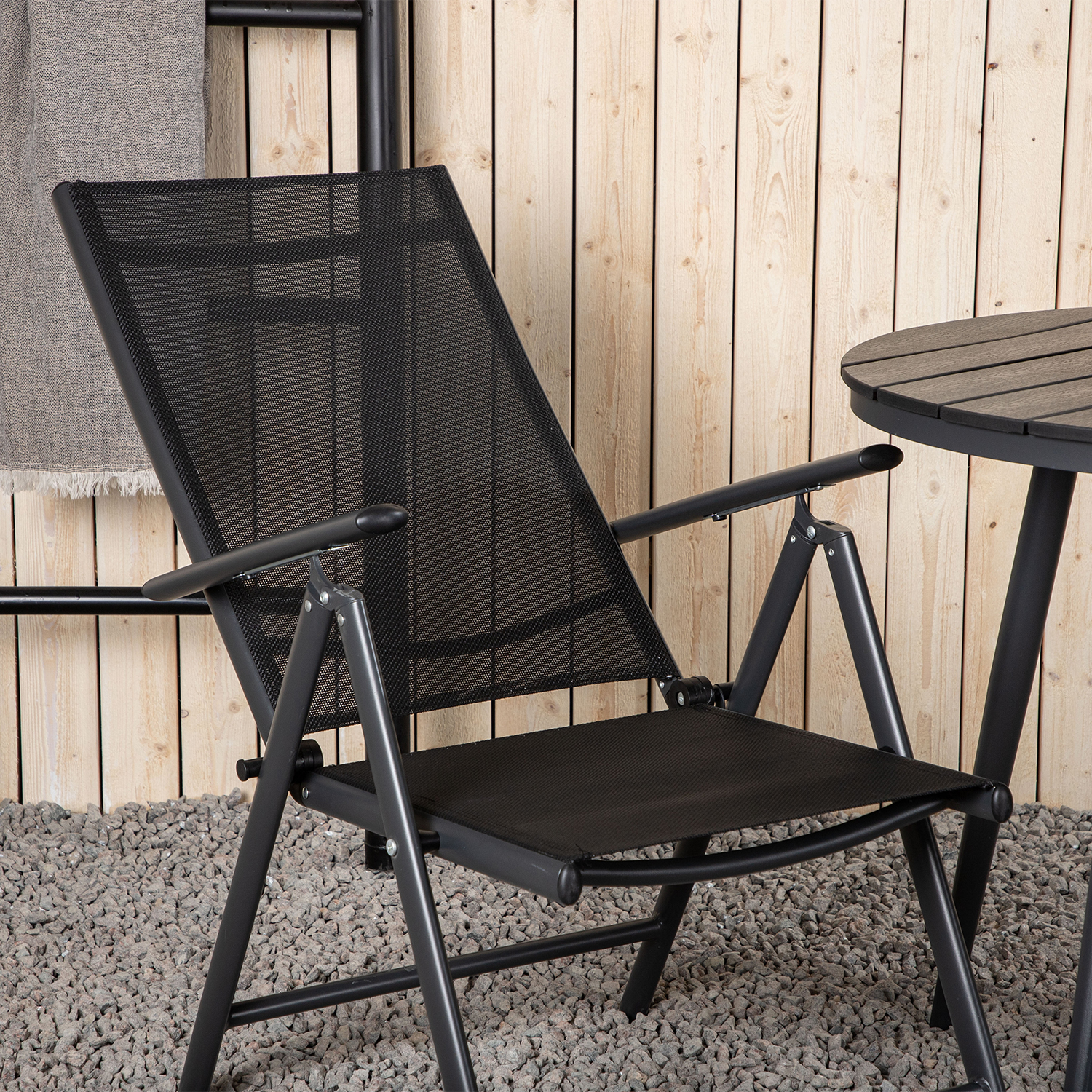 Matgrupp Venture Home Break Ø90 med 2 Break Positionsfåtöljer