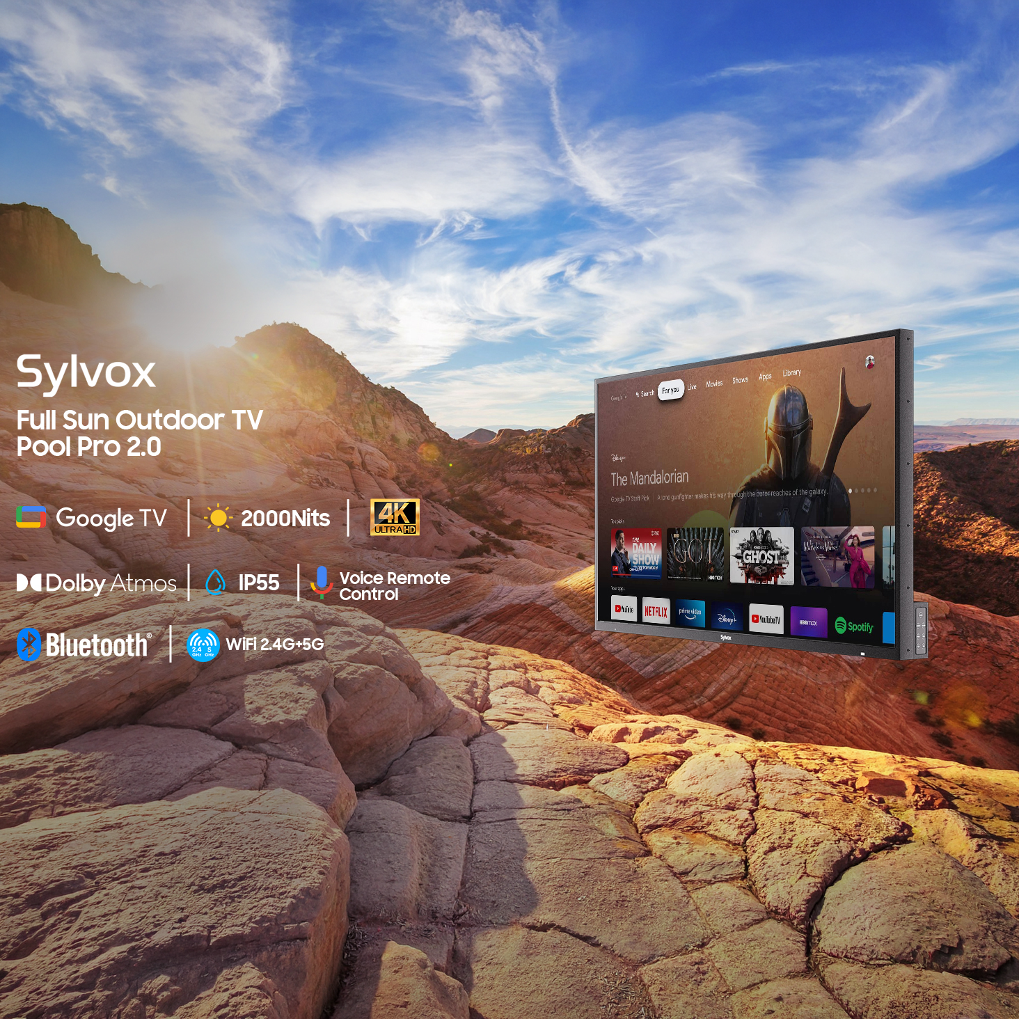 Utomhus TV Sylvox Pergola Pro 2.0 43tum