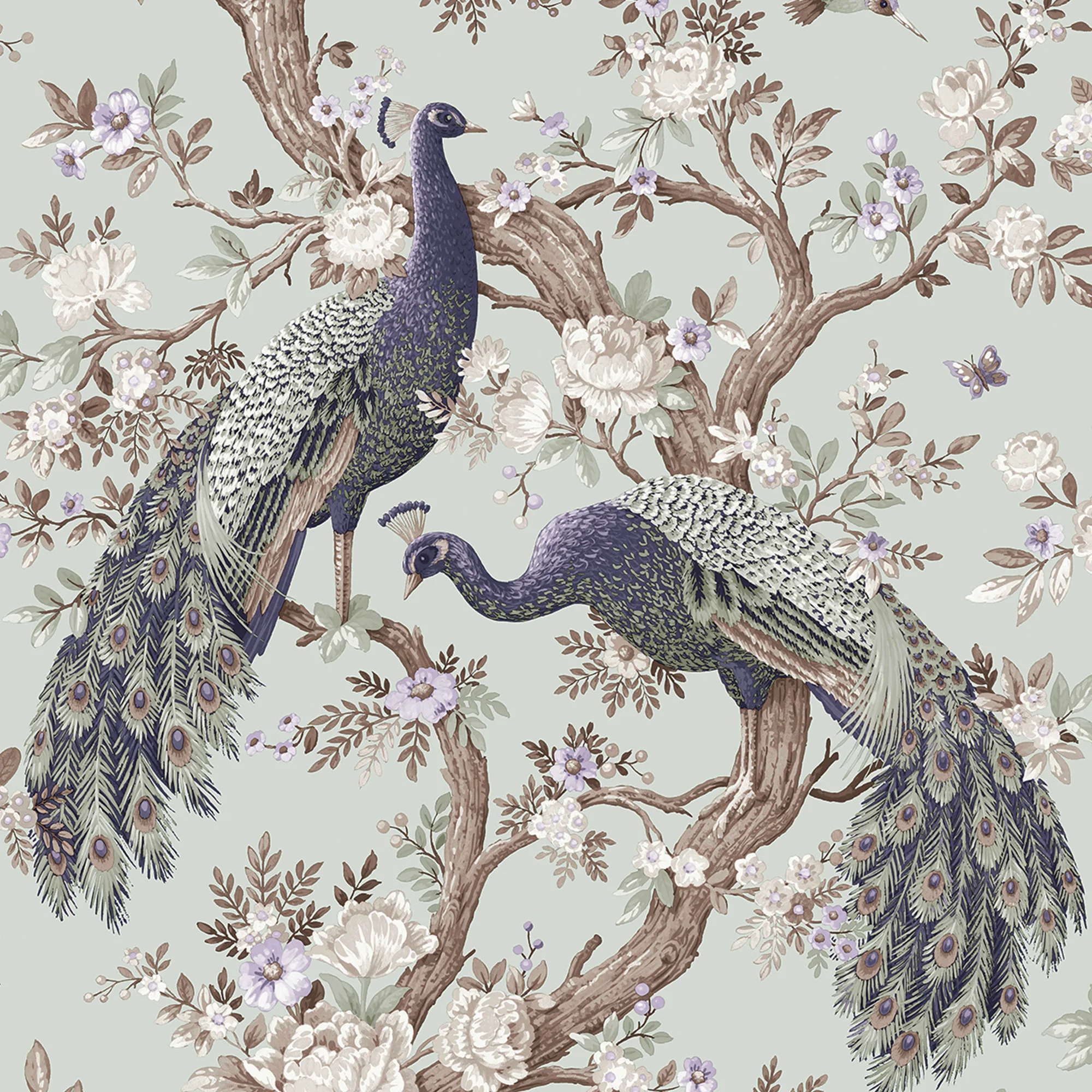 Tapet Laura Ashley Belvedere Enteneier Blå