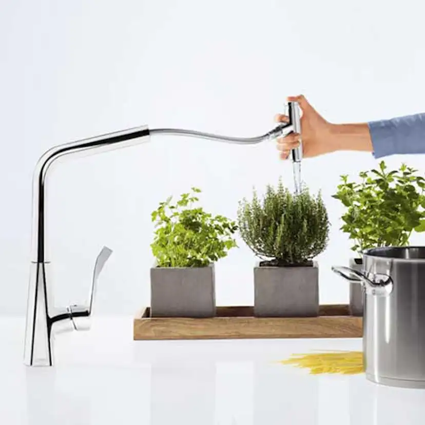 Köksblandare Hansgrohe Metris Select 320 med Utdragbar Pip Krom