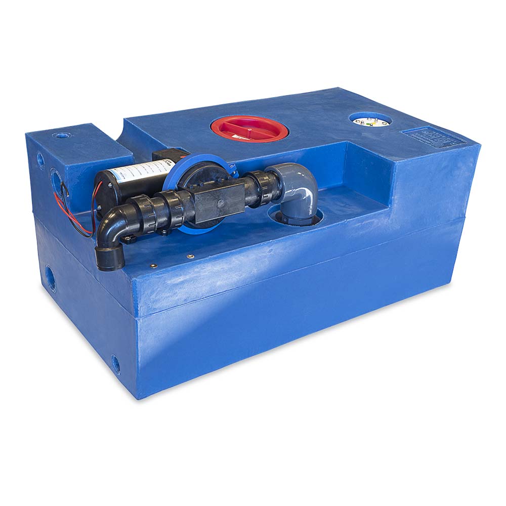 Svartvattentank Albin Group Marine 72L CPL Diaphragm 12V