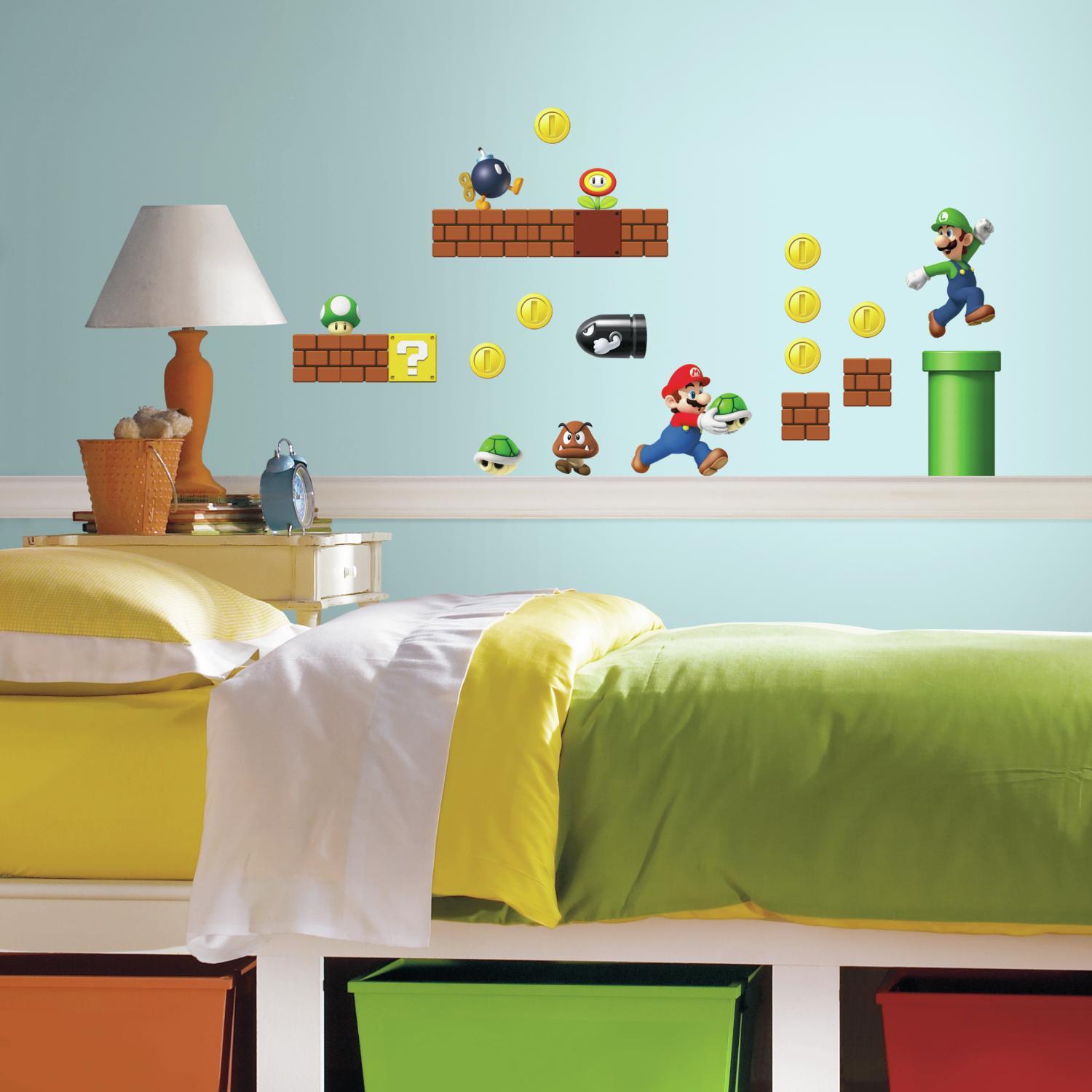 Väggdekor RoomMates Kids Super Mario Springer