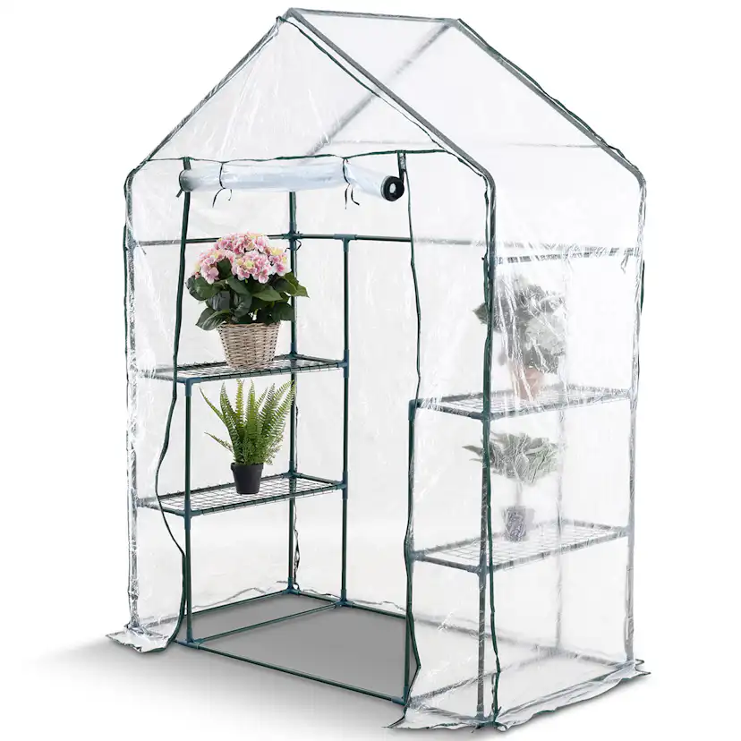 Växthus Metalcraft 1,04 kvm Transparent Rektangulärt