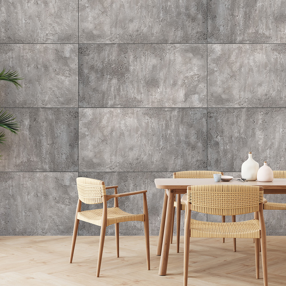 Väggskivor NQD Smartwall Betongstruktur 2-Pack