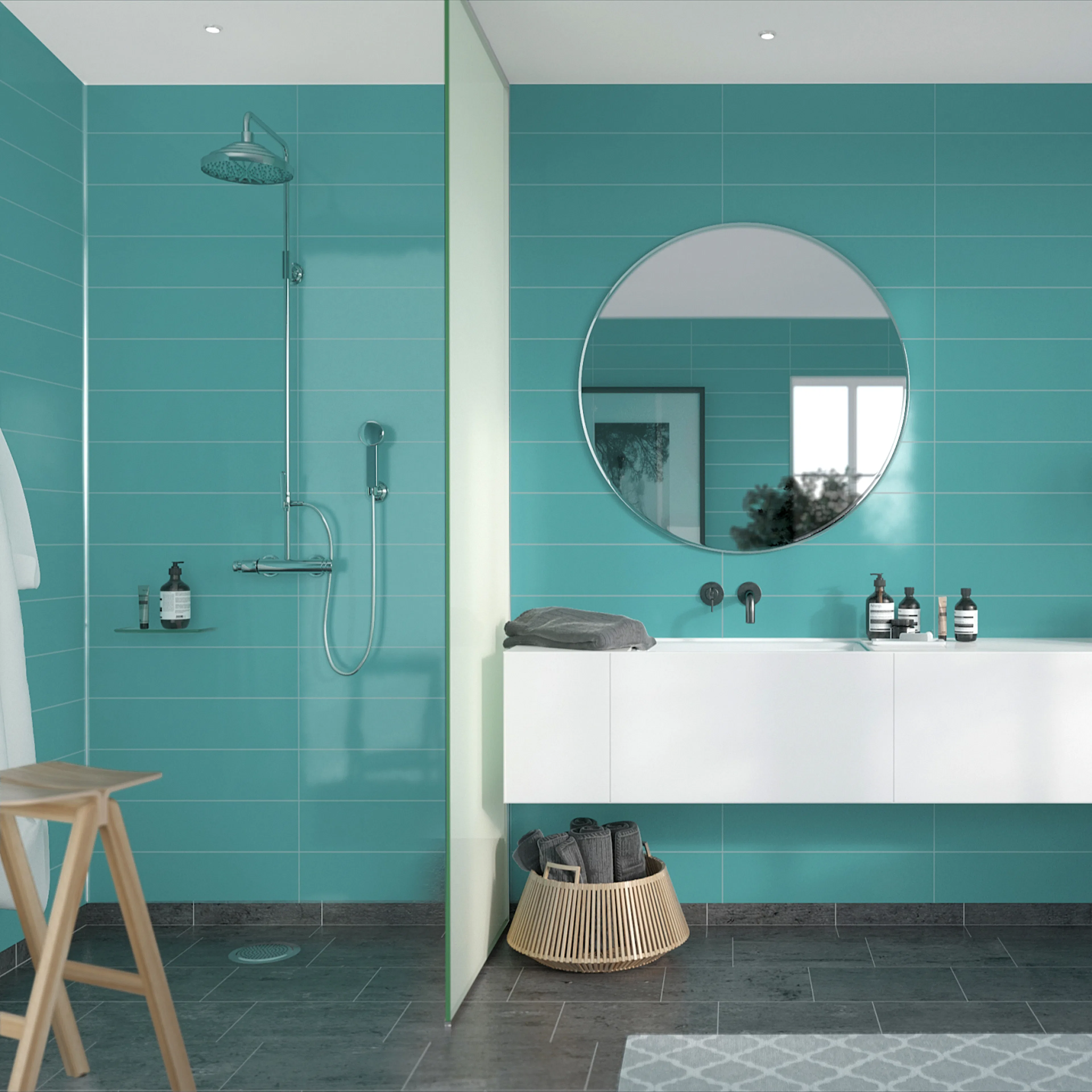 Våtrumsskiva Fibo Aquamarine 2212-M6015HG