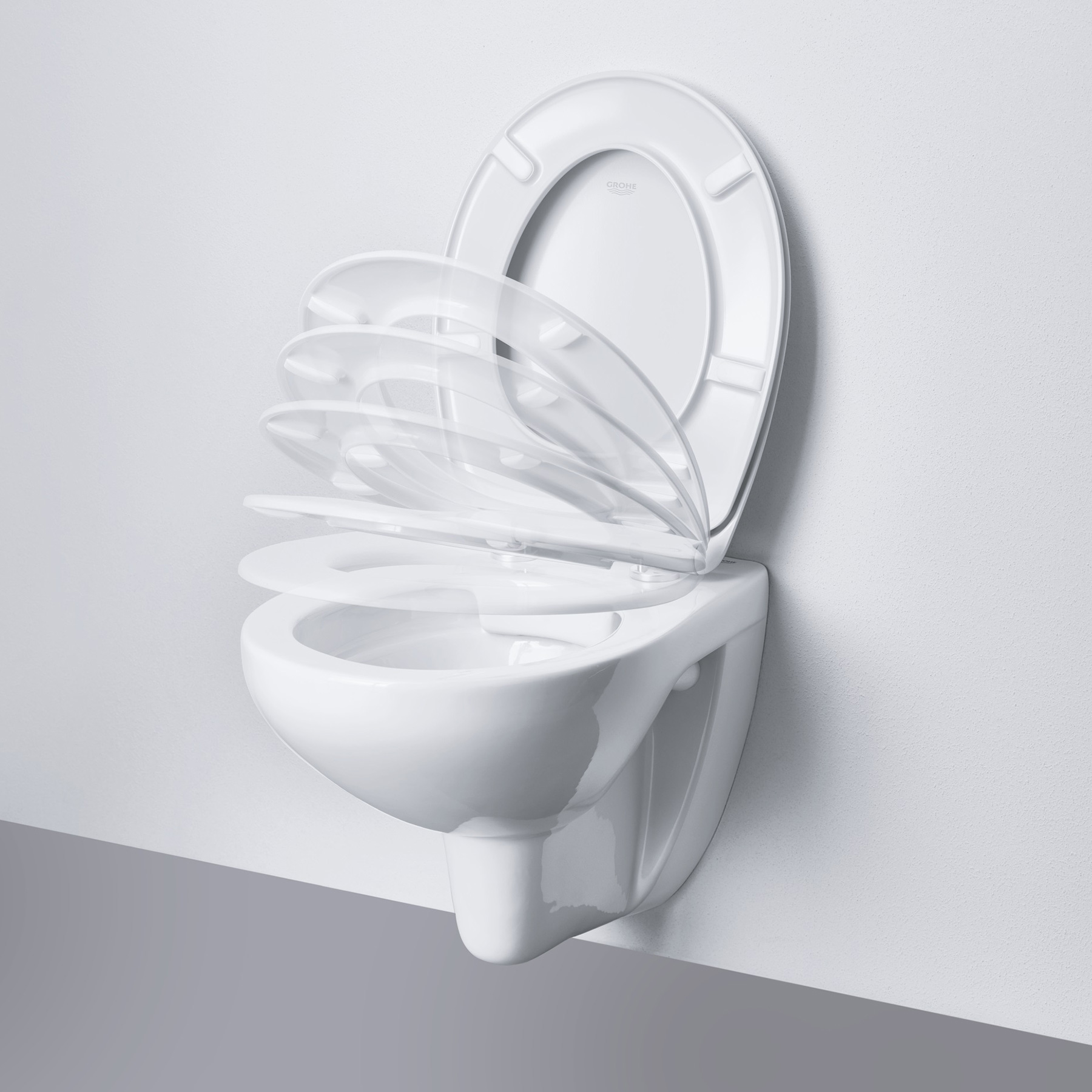 Toalettsits Grohe Bau Ceramic 39493 Mjukstängande