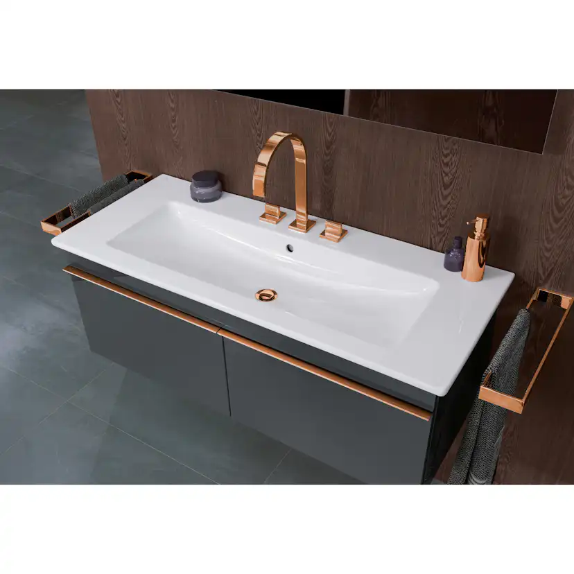 Tvättställsskåp Villeroy & Boch Venticello 115 cm med 2 Lådor för Centrerat Skåpstvättställ