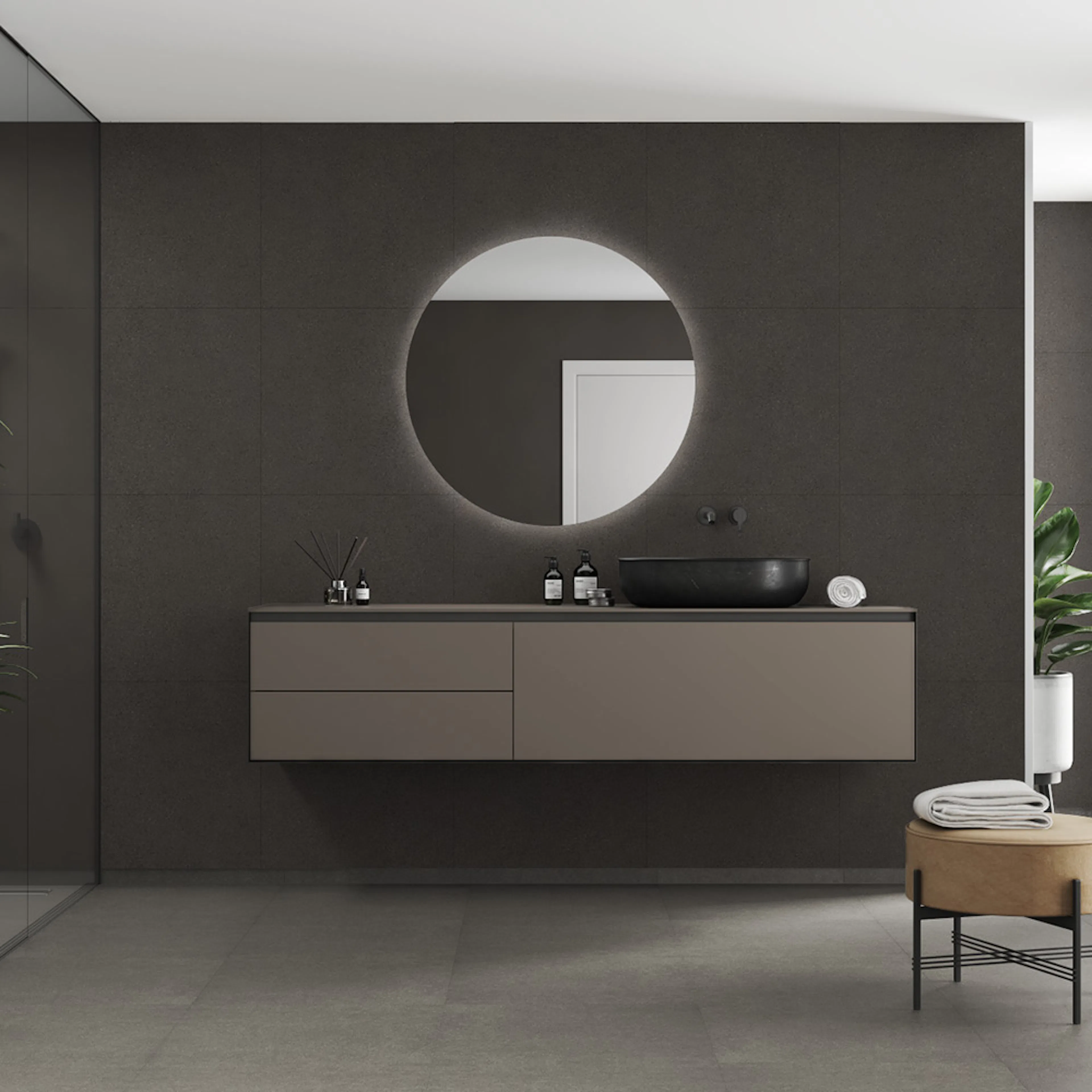 Våtrumsskiva Fibo 4003-M6060 S Grey Terrazzo 10x620x2400 mm