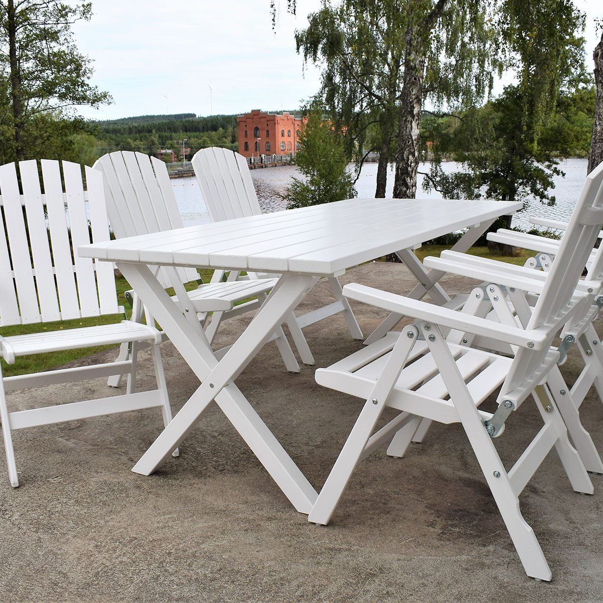Matgrupp Baltic Garden Scottsdale 190 Med 6 Kungshamn Stolar