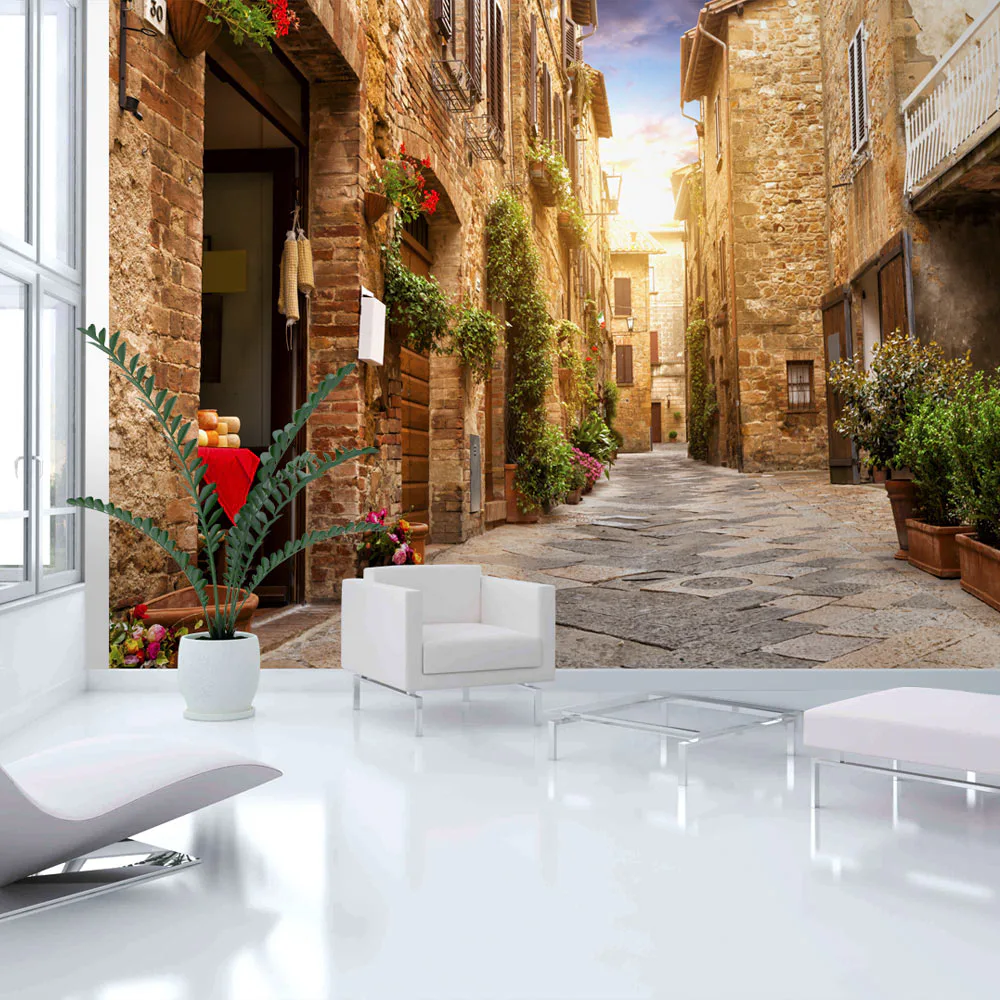 Fototapet Arkiio Colourful Street In Tuscany