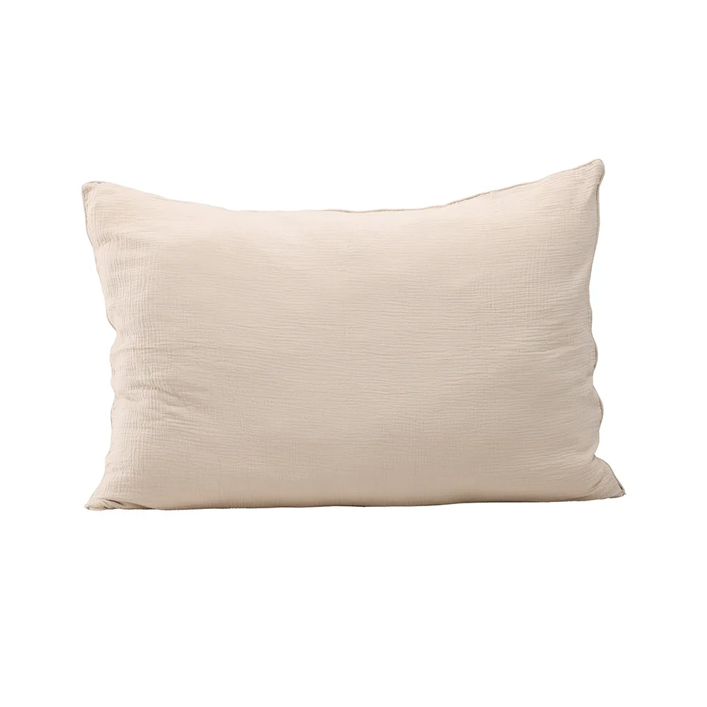 Tyra Cushion Cover Cotton Gauze - Beige Beige