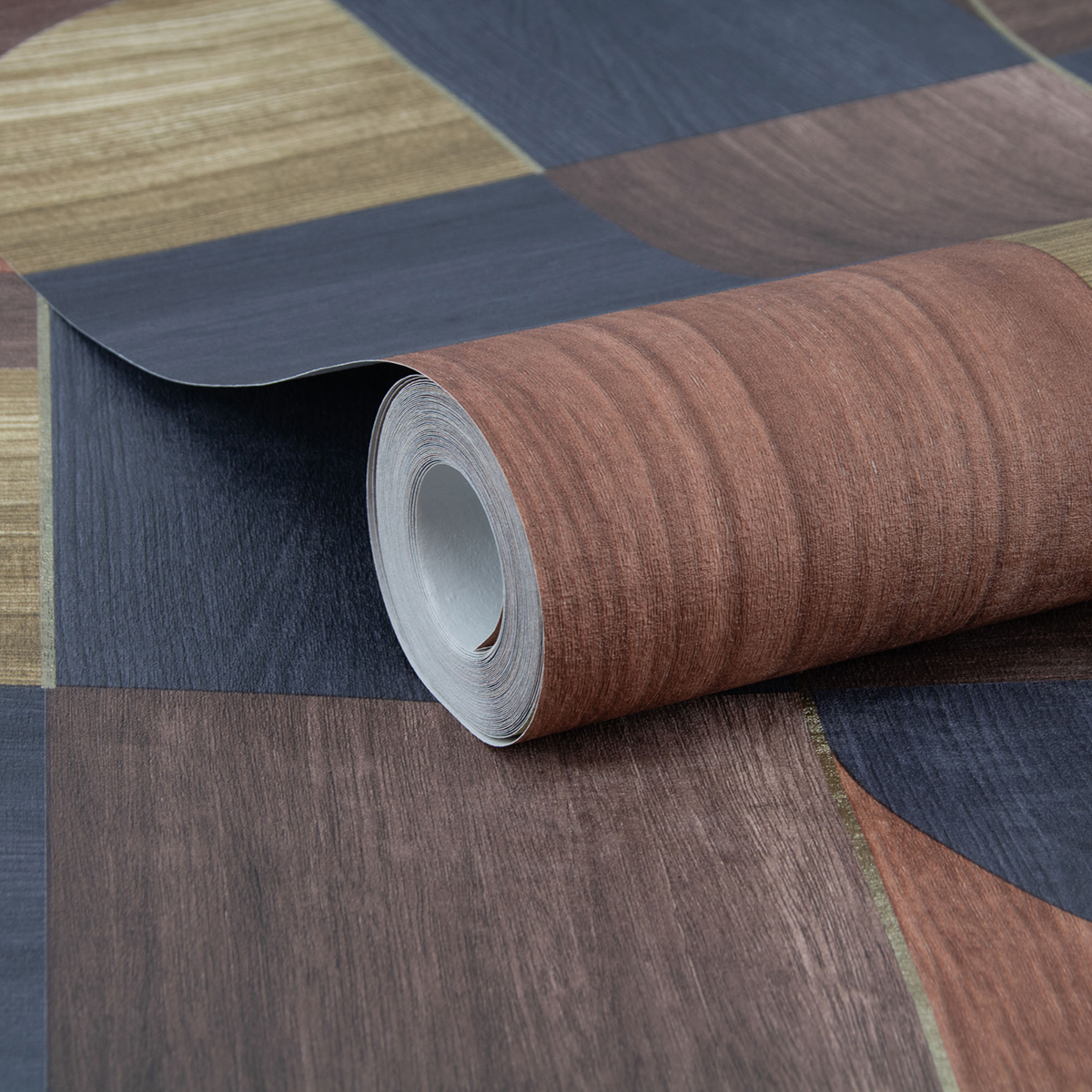 Tapet Easy Decor Wood Circles Brun