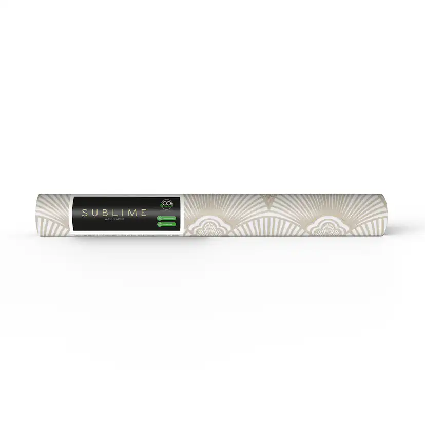 Tapet Sublime Art Deco Naturel 121146 EasyUp, Mönstrad Vit