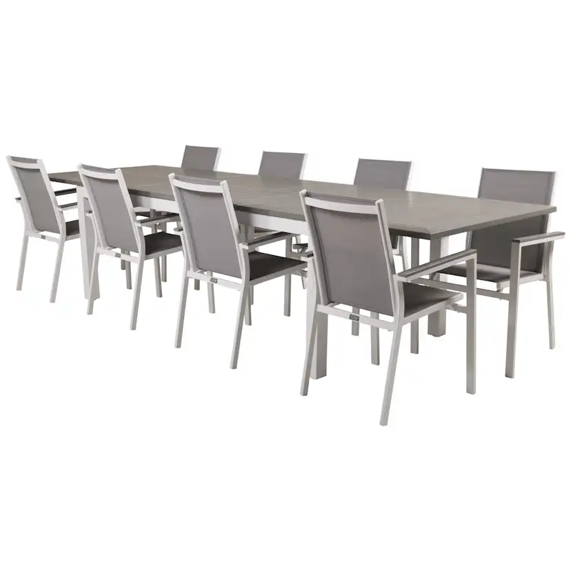 Matgrupp Venture Home Aleyna 224/324 med 8 Pincy Stolar