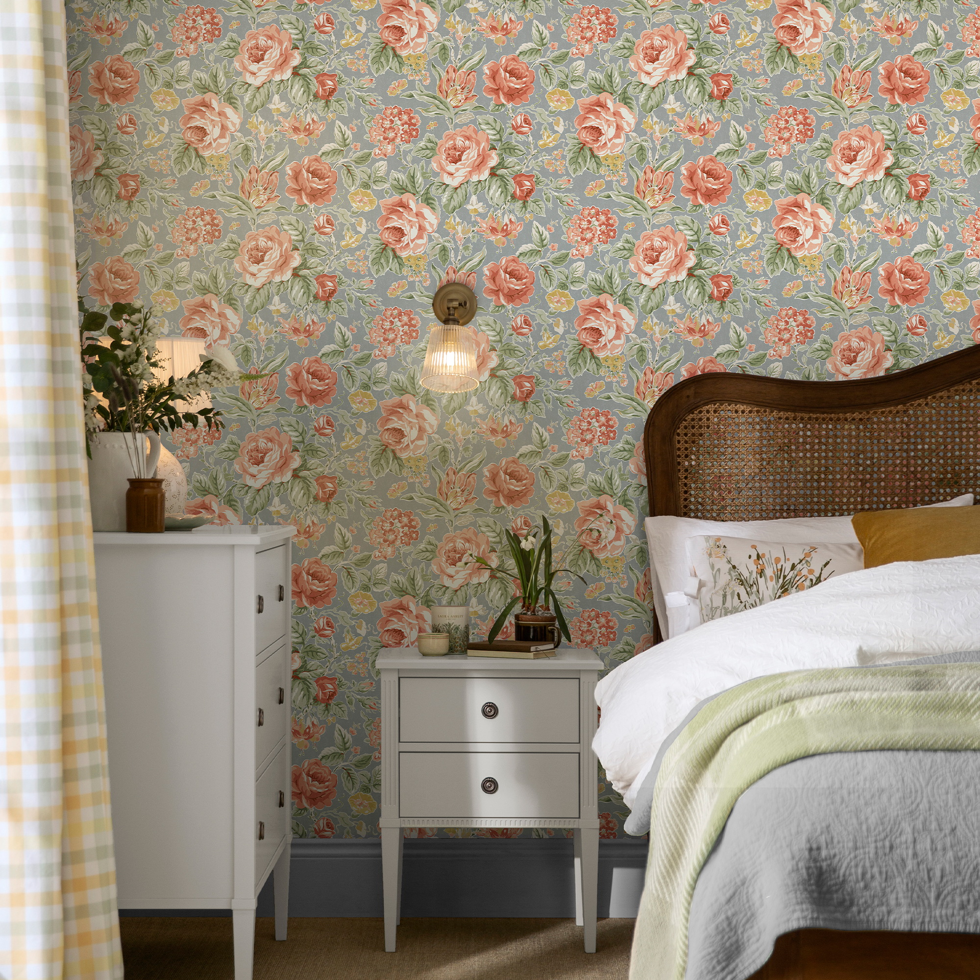 Tapet Laura Ashley Wild Roses Ochre Gul 122753