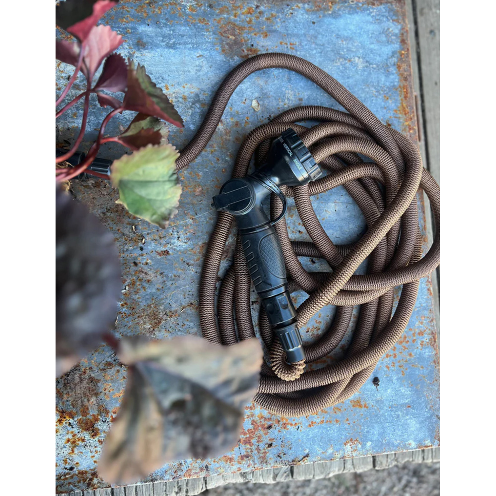 Trädgårdsslang By Benson Deluxe Set Mörk Sand 25 m